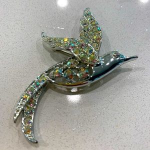 Vintage hummingbird pin